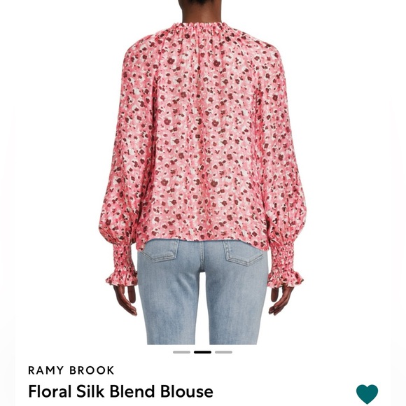 Ramy Brook Floral Silk Blend Blouse - Size S - Picture 3 of 8